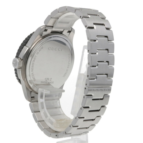 GUCCI G Timeless Watch Stainless Steel 126.2 Men's - Picture 4 of 5